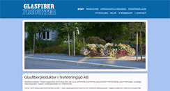 Desktop Screenshot of glasfiberprodukter.com